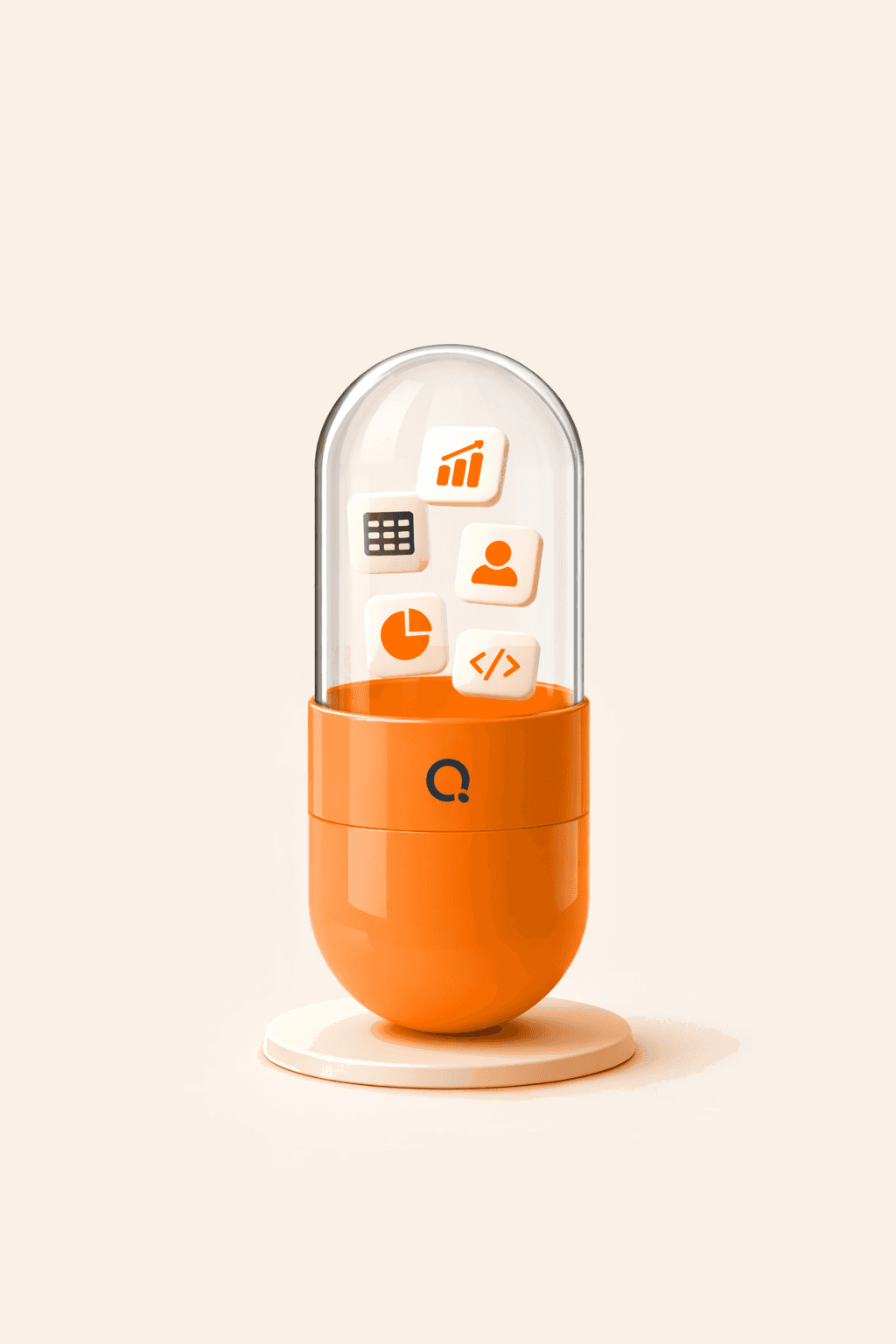 装有软件能力模块的品牌橙 Capsule 胶囊主视觉